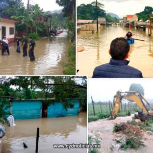 Las lluvias dejan a 19 municipios de Chiapas con daños por inundaciones