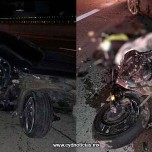 Chocan 3 vehículos en Paso Exprés de Cuernavaca, hay 2 muertos y un herido