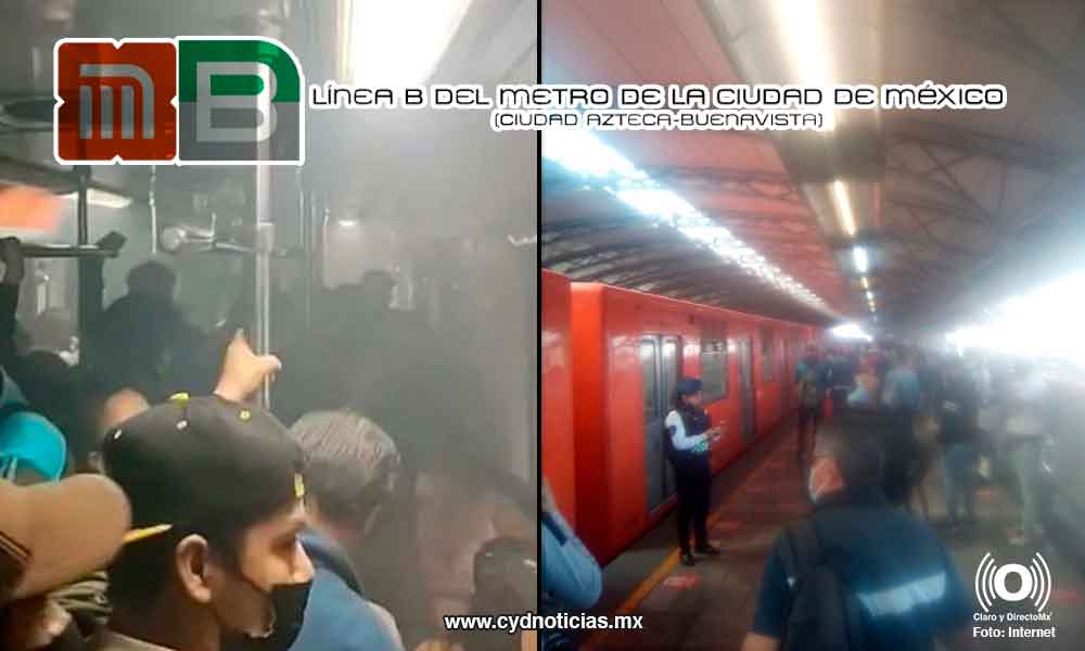 Desalojan L-B del metro CDMX por cortocircuito, pasajeros temieron por incendio