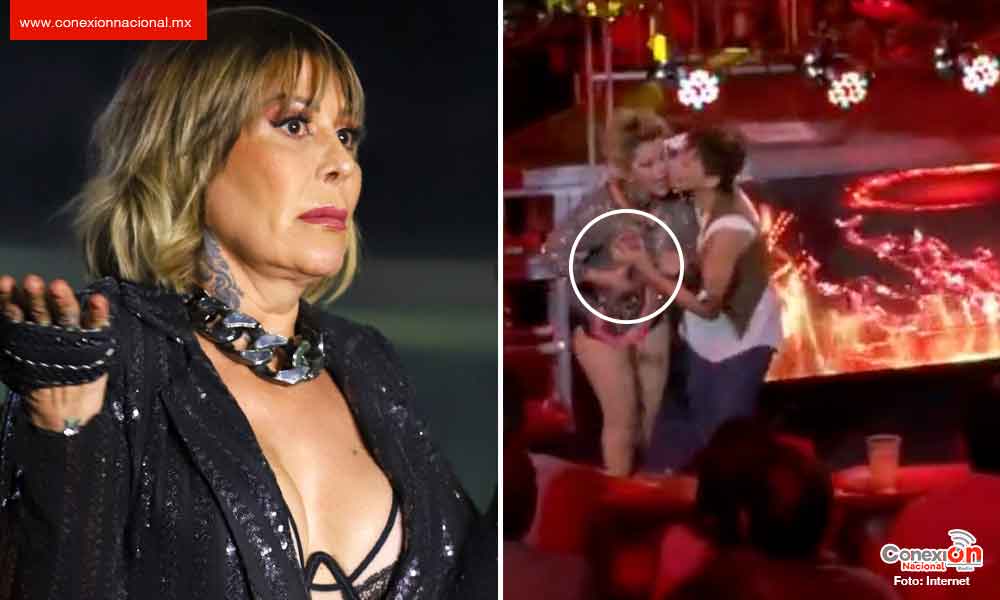 Video | Fan se sobrepasa y le toca un seno a Alejandra Guzmán