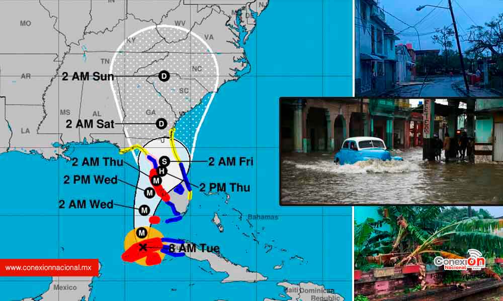 El huracán Ian, golpeó a Cuba como categoría 3 y va hacia Florida