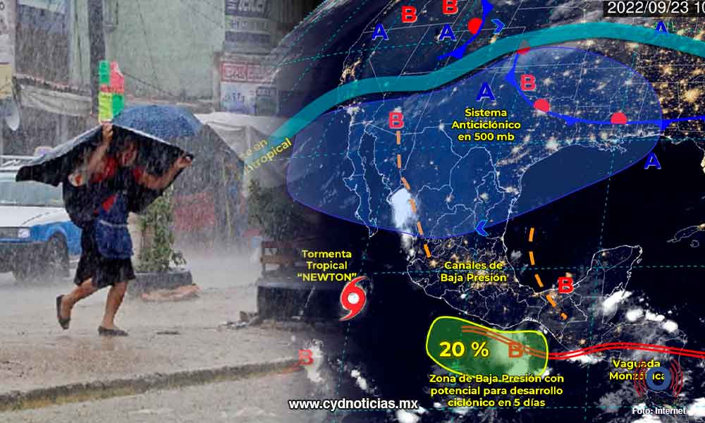 Este viernes se prevén fuertes lluvias en Chiapas, sureste y occidente del país