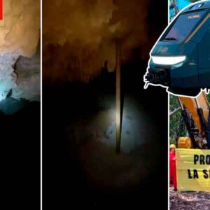 Ambientalistas denuncian perforación ilegal de un acuífero debajo de las obras del Tren Maya