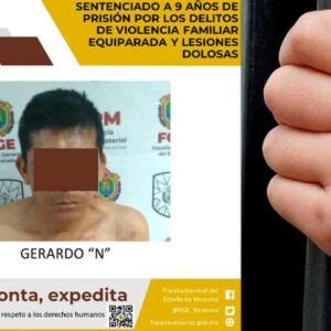 9 años de prisión a sujeto acusado de violencia