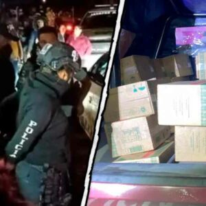 Sorprenden a policías estatales saqueando