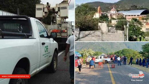 Amenazan con bloqueos de carretera si CFE no sustituye postes en Huapanapan