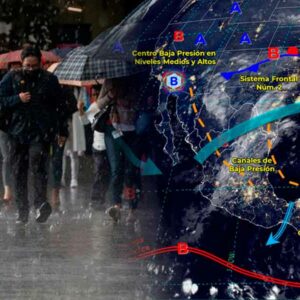 Viernes lluvioso en el país, con ambiente frío en estados de la Mesa del norte