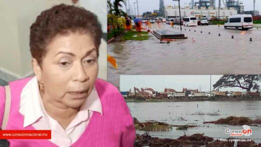 Confirma alcaldesa de Paraíso Tabasco, la refinería Dos Bocas si está inundada
