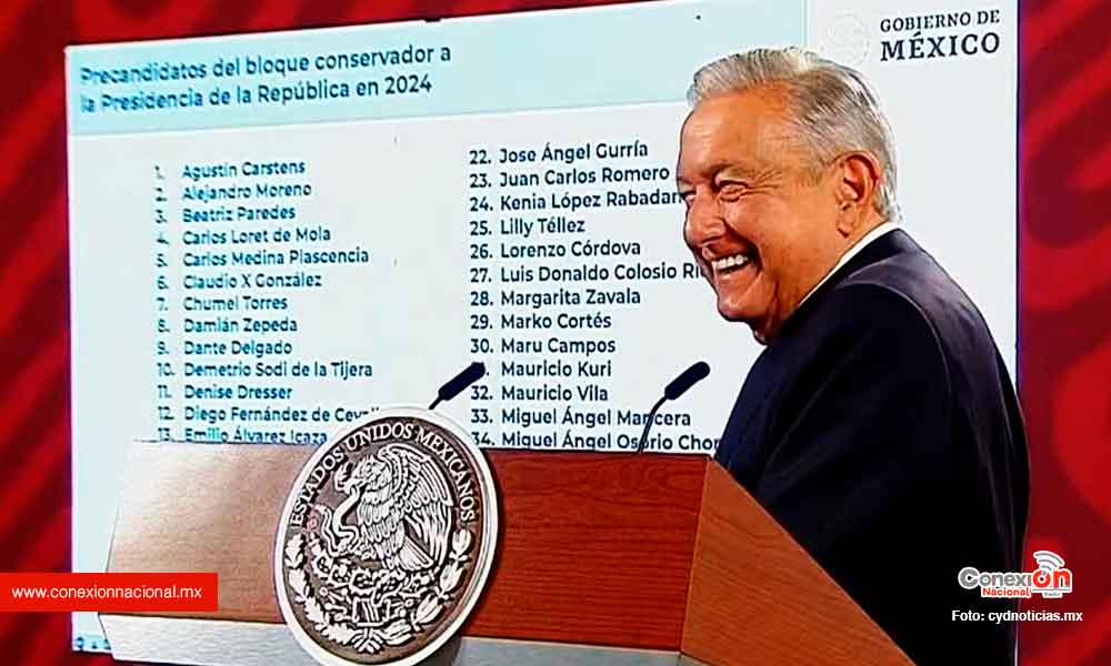 AMLO se burla de la crisis en la oposición
