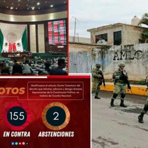 Diputados avalan militarización, ejército en las calles hasta 2028