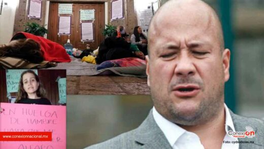 Después de 3 días, Enrique Alfaro platicó con mujeres en huelga de hambr