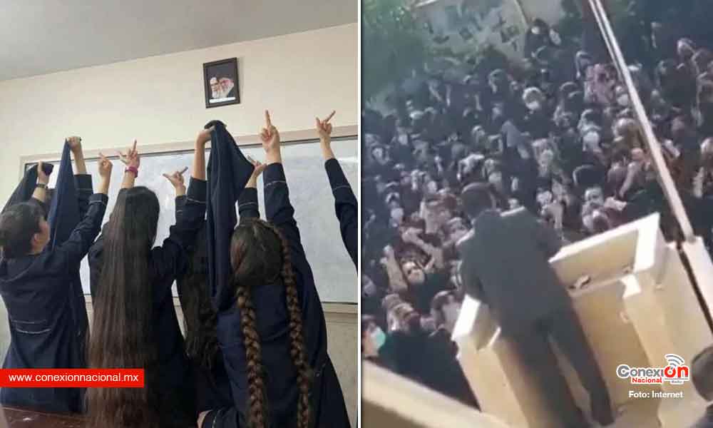 Estudiantes Iraníes se quitan el velo para sumarse a la ola de protestas contra el líder supremo
