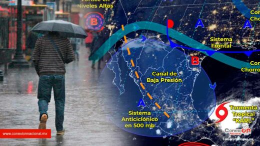 La tormenta "Karl" ocasionará lluvias extraordinarias en Tabasco y Chiapas