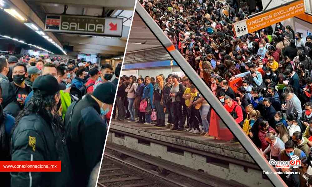 El metro de la CDMX en lugar de mejorar, empeora. Inició la semana con retrasos
