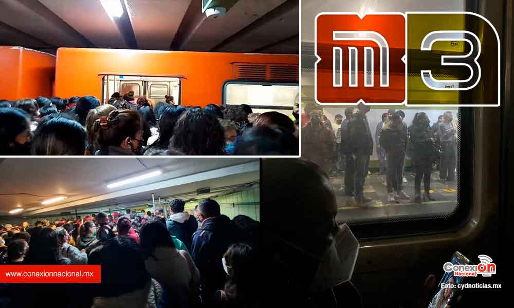 Por segundo día consecutivo, se colapsa el metro de la CDMX