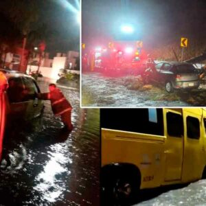 Muere mujer en inundación, su auto quedó tapado de agua en el estado de Morelos
