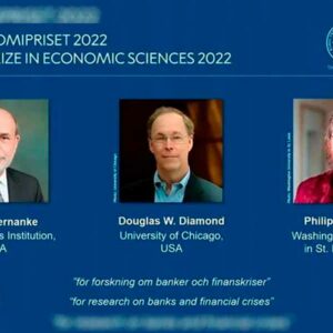 Estadounidenses ganan Nobel de Economía 2022 por investigación sobre las crisis financieras