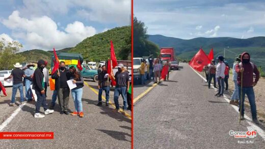 Por segundo día Tutla bloqueó carretera Huajuapan-Oaxaca