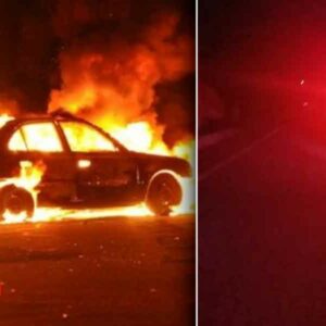 Se registra incendio de automóvil en Huajuapan