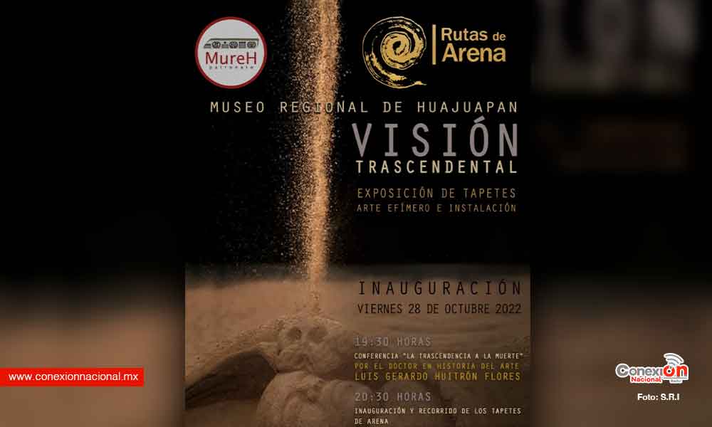 Reviven tradición de muertos con exposición de tapetes de arena en el MureH