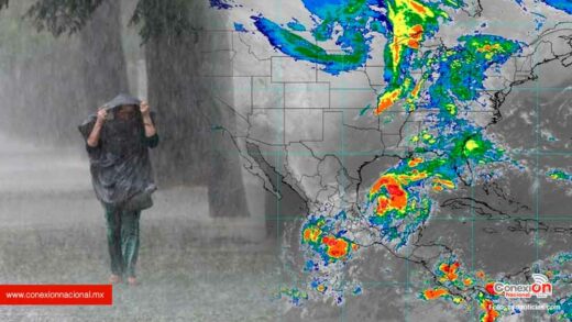 Seguirán las fuertes lluvias sobre oriente, sur, sureste y península de Yucatán.