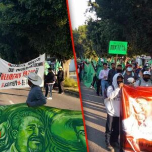 Organizaciones marchan en Oaxaca y exigen justicia a 12 años del asesinato de Heriberto Pazos