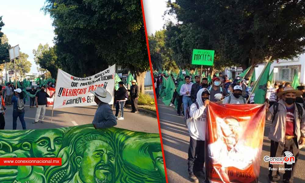 Organizaciones marchan en Oaxaca y exigen justicia a 12 años del asesinato de Heriberto Pazos
