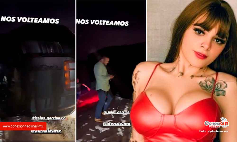 Karely Ruiz, se golpeó todo su cuerpo en accidente carretero