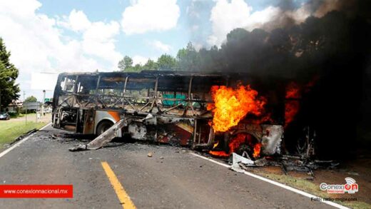 60 unidades de transporte de pasajeros han sido quemadas en Michoacán