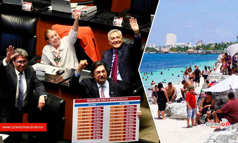Aprueban senadores que sea obligatorio dar 2 semanas de vacaciones a trabajadores