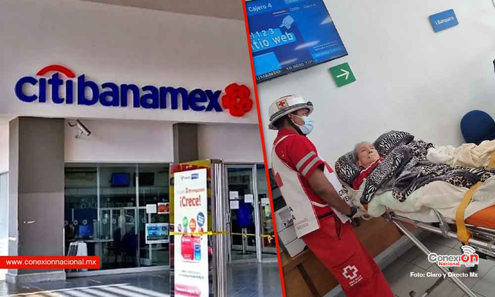 Obliga Banamex a una anciana acudir en camilla a la sucursal para pagarle su pensión
