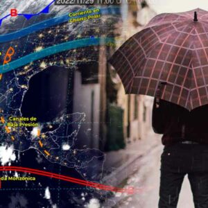 Paraguas y chamarra, llueve en Oaxaca y Chiapas, se aproxima un nuevo frente frío
