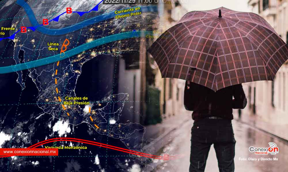 Paraguas y chamarra, llueve en Oaxaca y Chiapas, se aproxima un nuevo frente frío