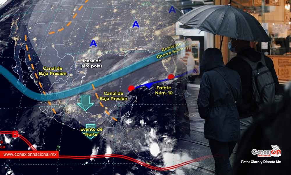 Arranca la semana con frío y lluvias aisladas en todo el país