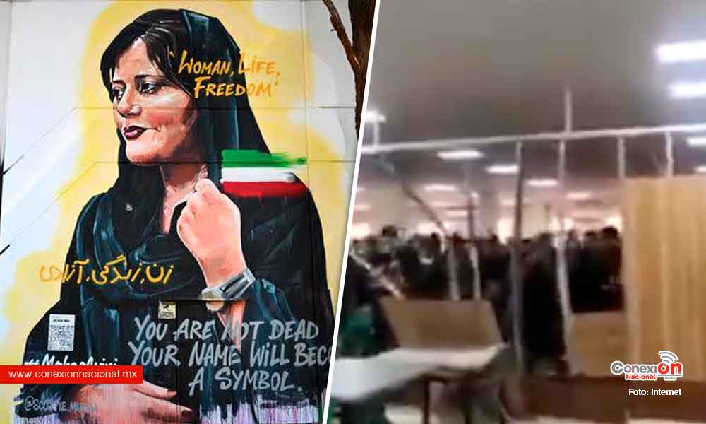Estudiantes iraníes derriban el muro de una cafetería que los separaba de sus compañeras