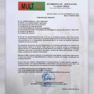 Exige MULT detención de Macario García