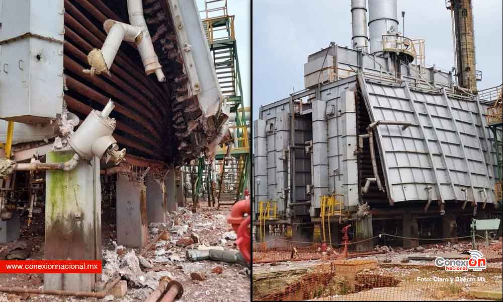 Explosión en la planta petroquímica de Pemex Cangrejera en Veracruz