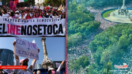 Miles marchan en todo el país vs la Reforma Electoral de AMLO bajo la consigna “El INE no se toca”