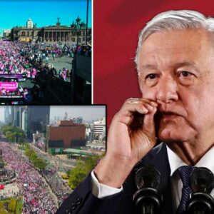 Marcha en favor del INE fue un “streptease” les falto gente, fueron como 60 mil : AMLO