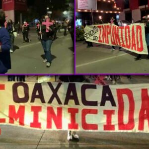 Con marcha fúnebre, mujeres condenan 715 feminicidios en Oaxaca