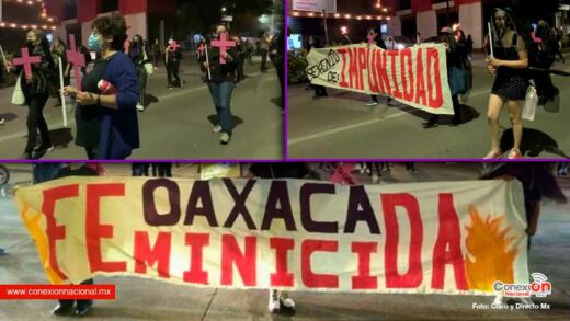 Con marcha fúnebre, mujeres condenan 715 feminicidios en Oaxaca