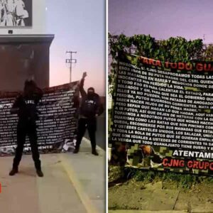 CJNG hace propaganda en Guanajuato colocando 83 narcomantas en 32 municipios