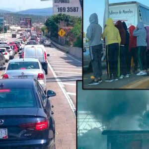 caos en la México-Acapulco