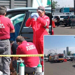 Balacera en el estacionamiento de Costco en Puebla