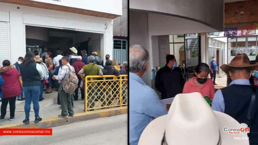 Pequeños propietarios de Tlaxiaco protestan en TUA para exigir respeto a sus tierras