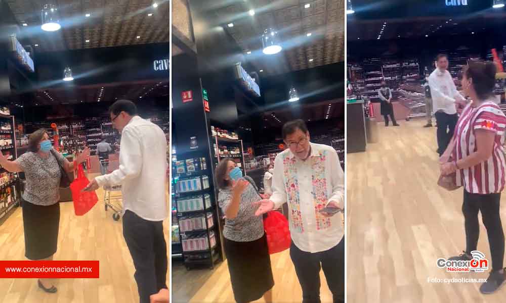 Que se arma en el City Market de Cuernavaca por la presencia de Fernandez Noroña