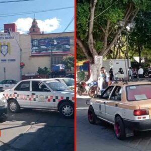 Por retiro de puestos, organizaciones bloquearon el centro de Huajuapan