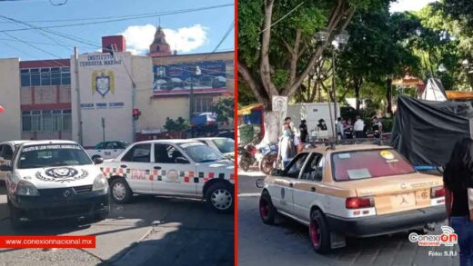 Por retiro de puestos, organizaciones bloquearon el centro de Huajuapan