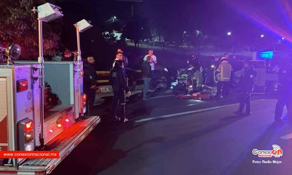 Accidente deja a una mujer sin piernas en Morelia