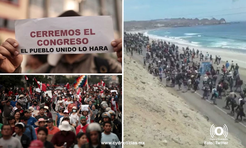 Miles en Perú marchan a favor de Pedro Castillo